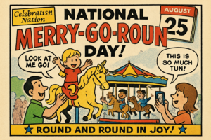 national merry go round day august 25 celebration nation
