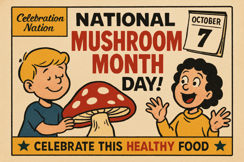 national mushroom month october is national mushroom month celebration nation