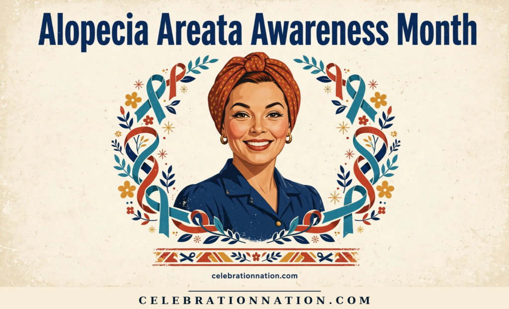 Alopecia Areata Awareness Month poster