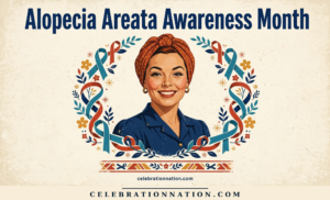 Alopecia Areata Awareness Month illustration