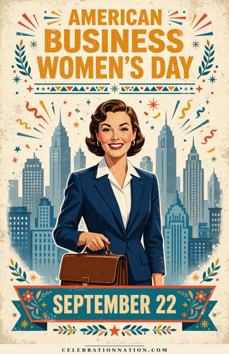 American Business Women’s Day poster