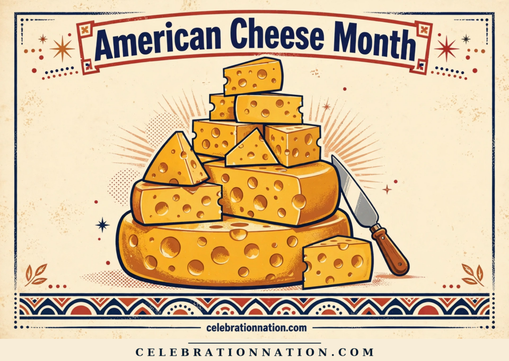 American Cheese Month poster