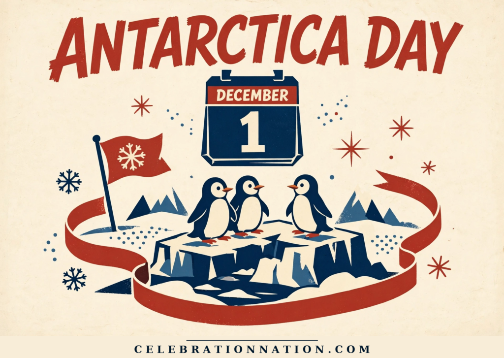 Antarctica Day poster