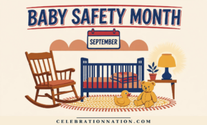 Baby Safety Month illustration, September