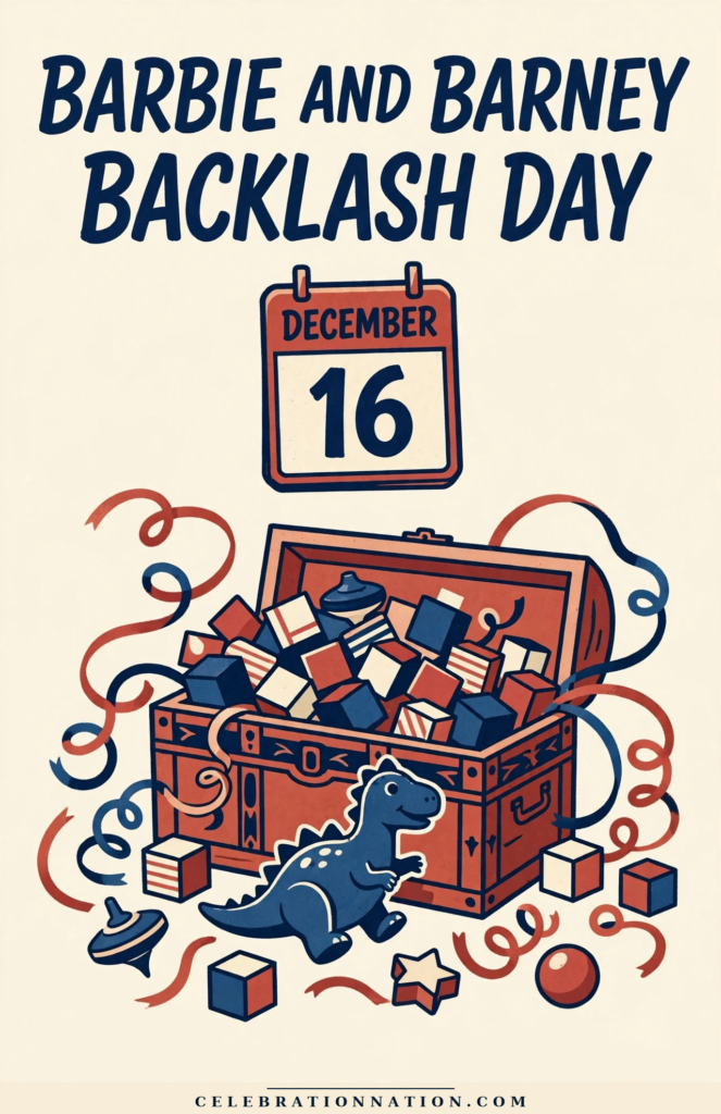 Barbie and Barney Backlash Day poster