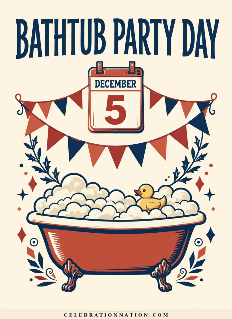 Bathtub Party Day poster