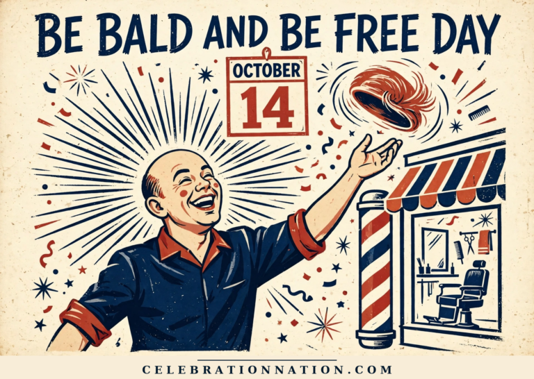 Be Bald and Be Free Day poster