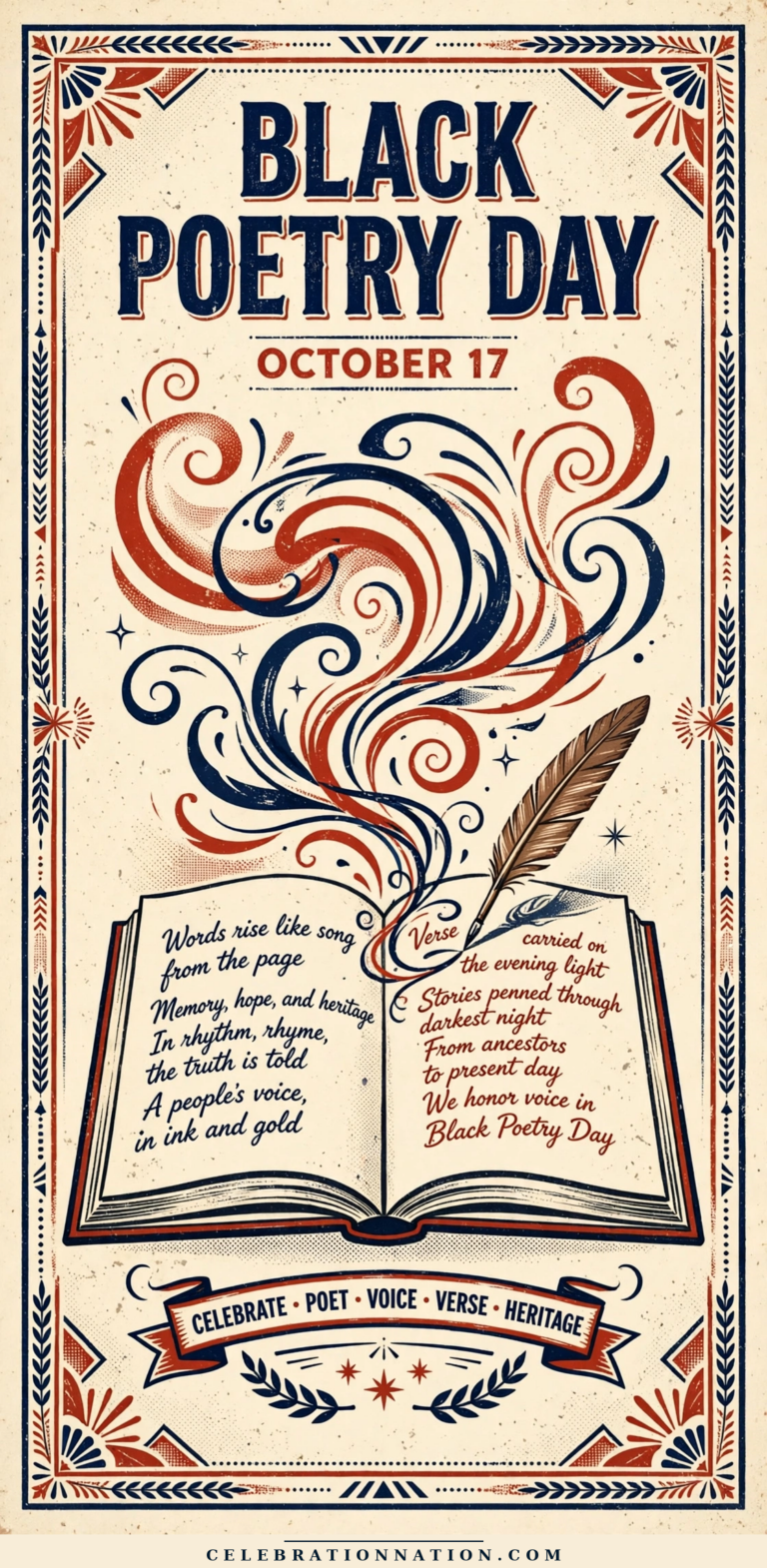 Black Poetry Day poster