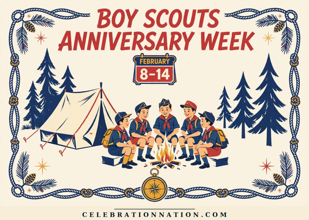 Boy Scouts Anniversary Week poster