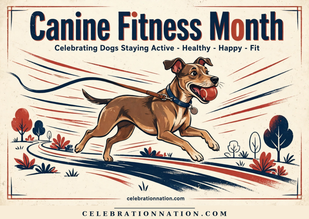 Canine Fitness Month poster