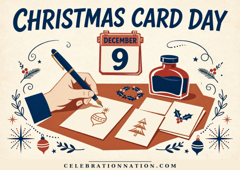 Christmas Card Day poster