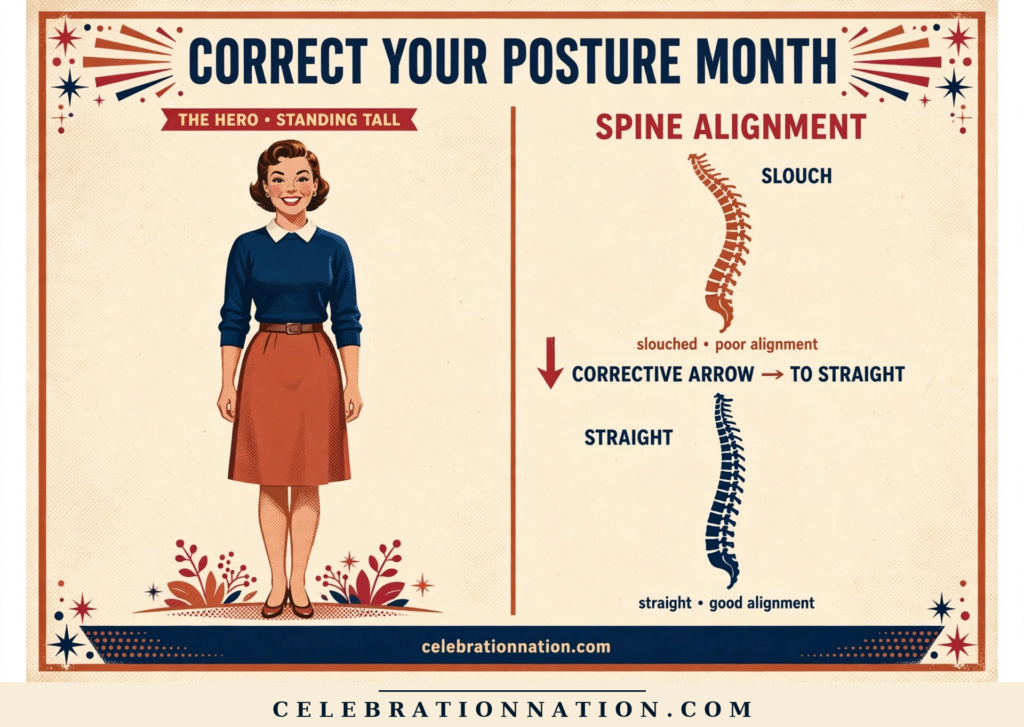 Correct Your Posture Month poster