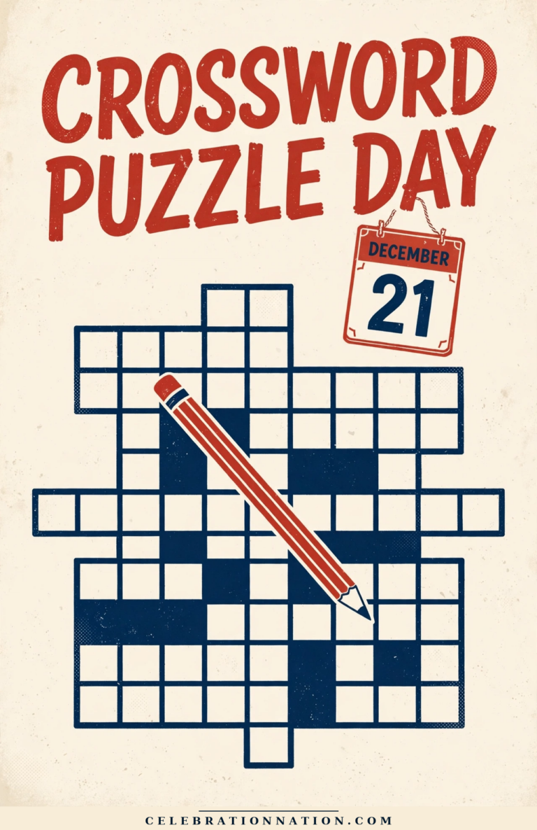 Crossword Puzzle Day poster