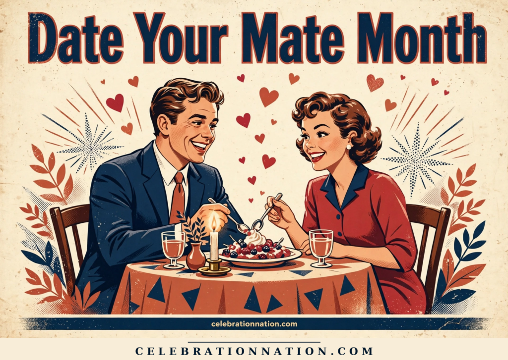 Date Your Mate Month poster