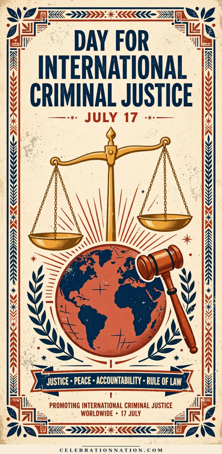 Day for International Criminal Justice poster