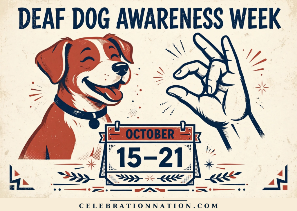 Deaf Dog Awareness Week poster