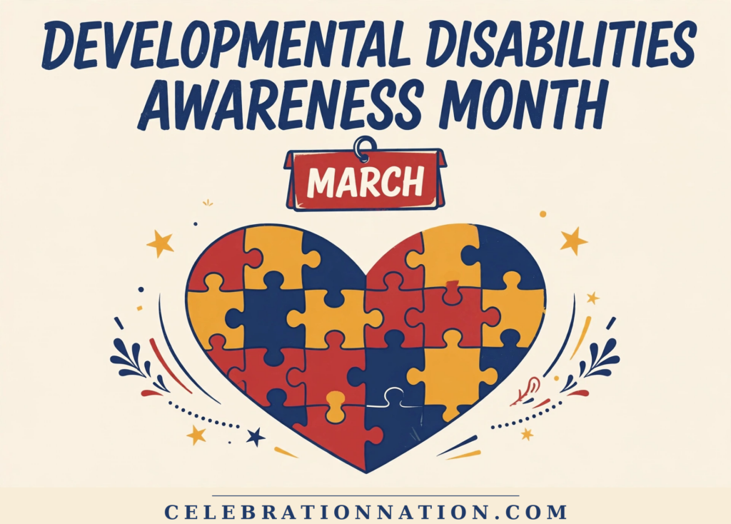 Developmental Disabilities Awareness Month poster