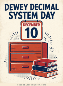 Dewey Decimal System Day illustration, December 10