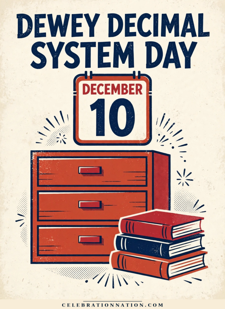 Dewey Decimal System Day illustration, December 10