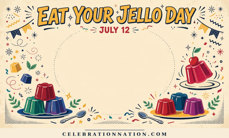 Eat Your Jello Day poster