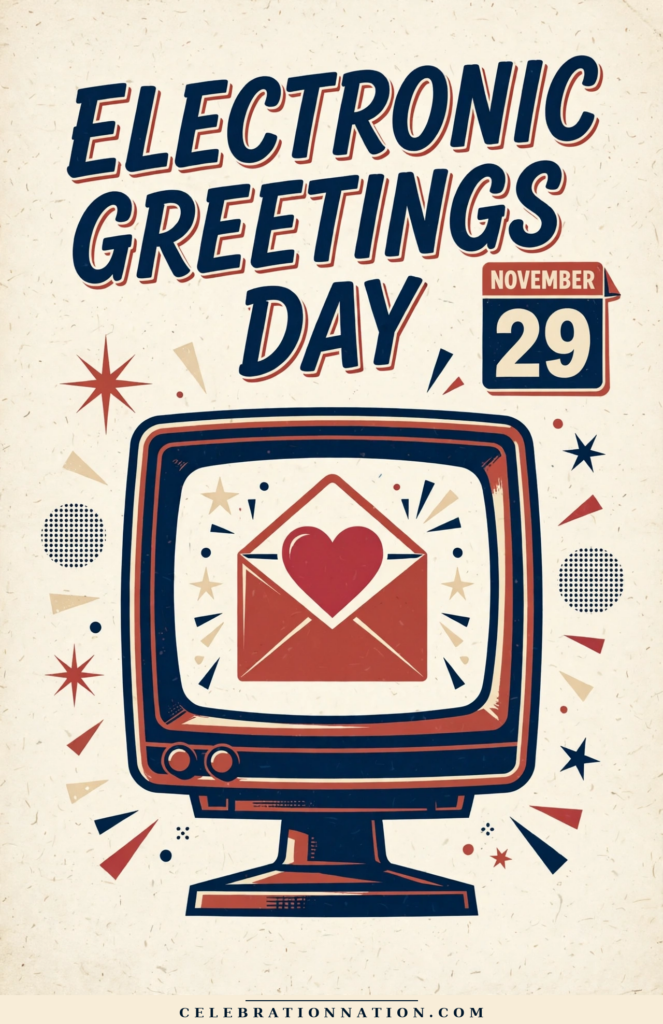 Electronic Greetings Day illustration, November 29