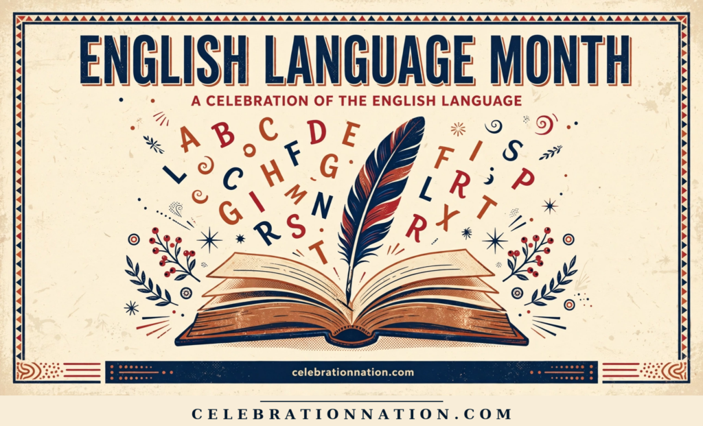 English Language Month poster
