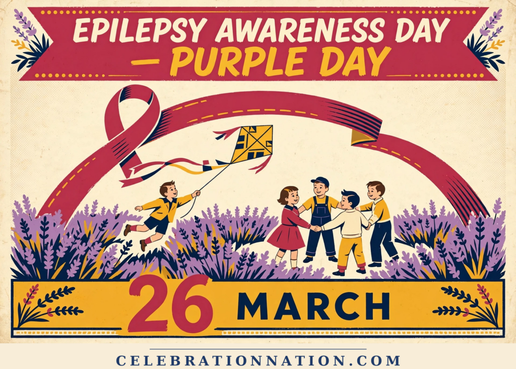 Epilepsy Awareness Day, Purple Day poster