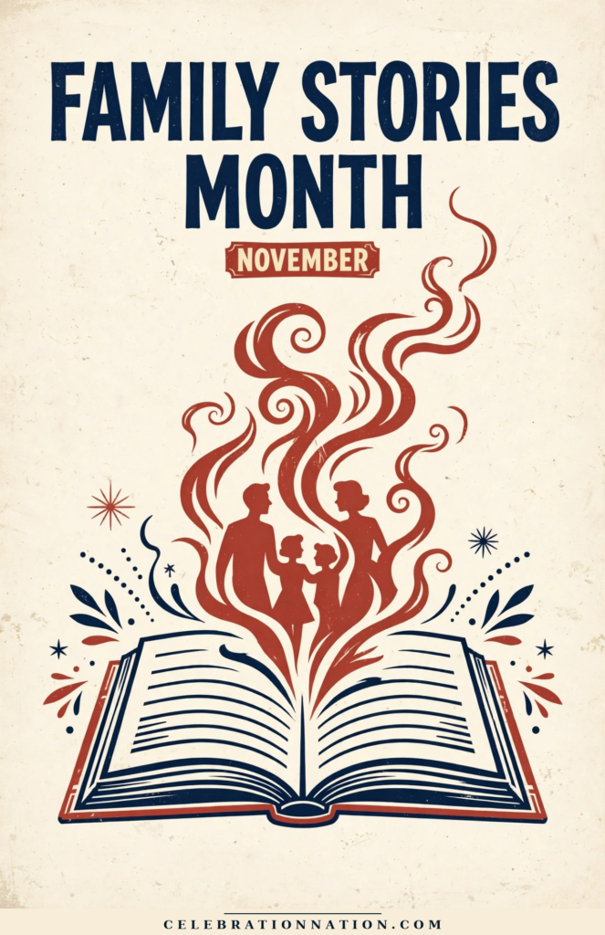 Family Stories Month poster