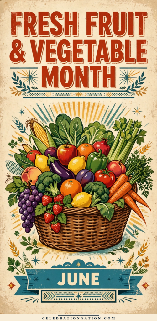 Fresh Fruit & Vegetable Month poster