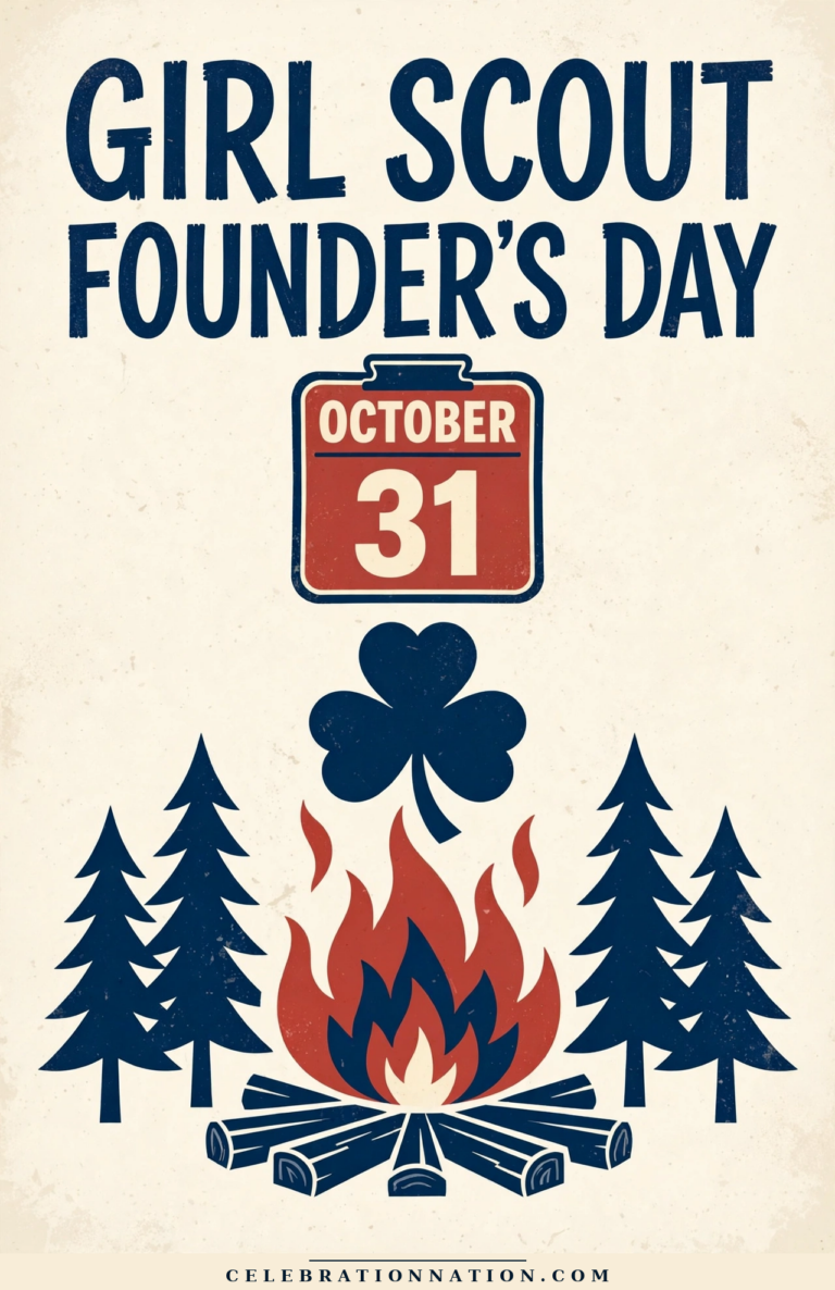 Girl Scout Founder’s Day poster