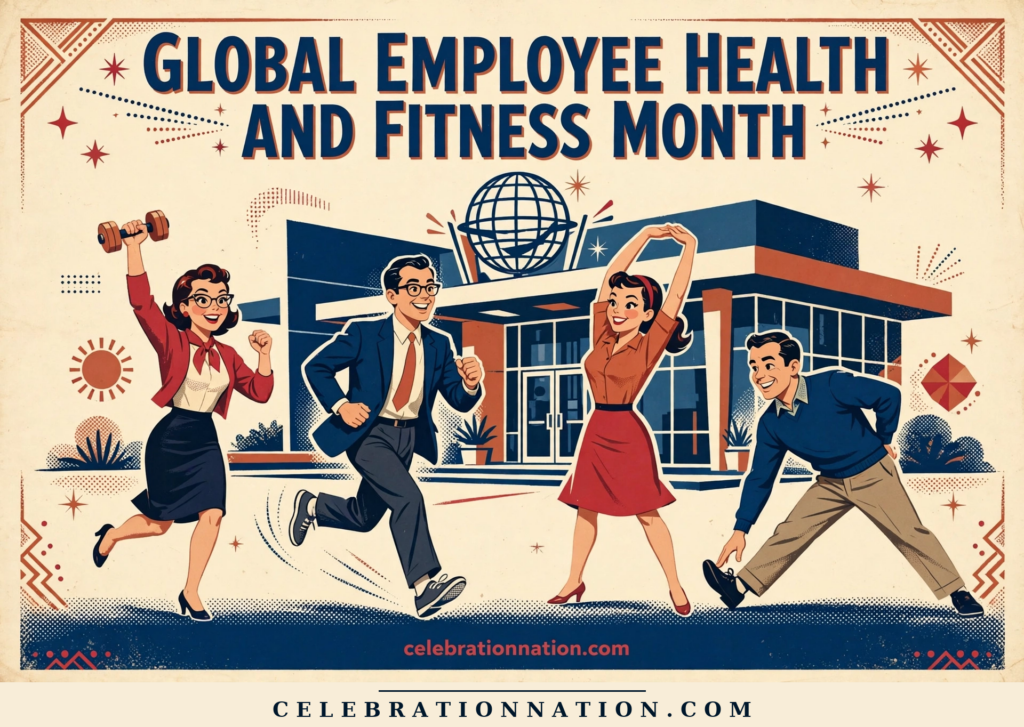Global Employee Health and Fitness Month poster