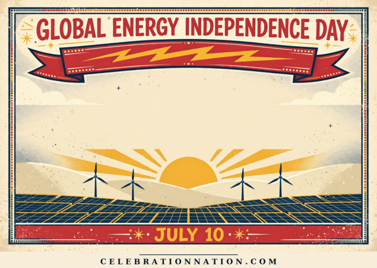 Global Energy Independence Day poster