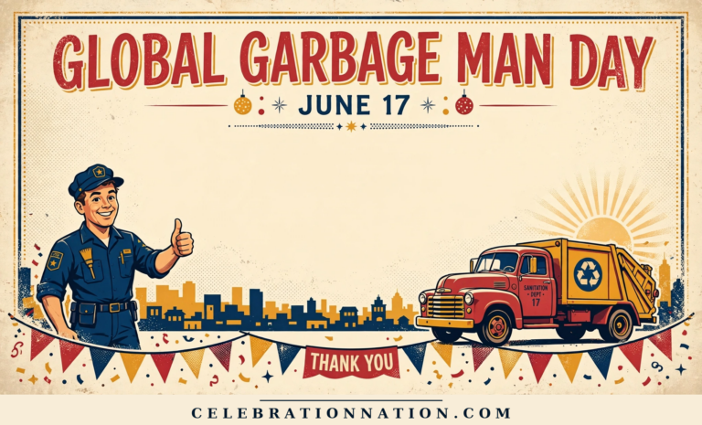 Global Garbage Man Day poster
