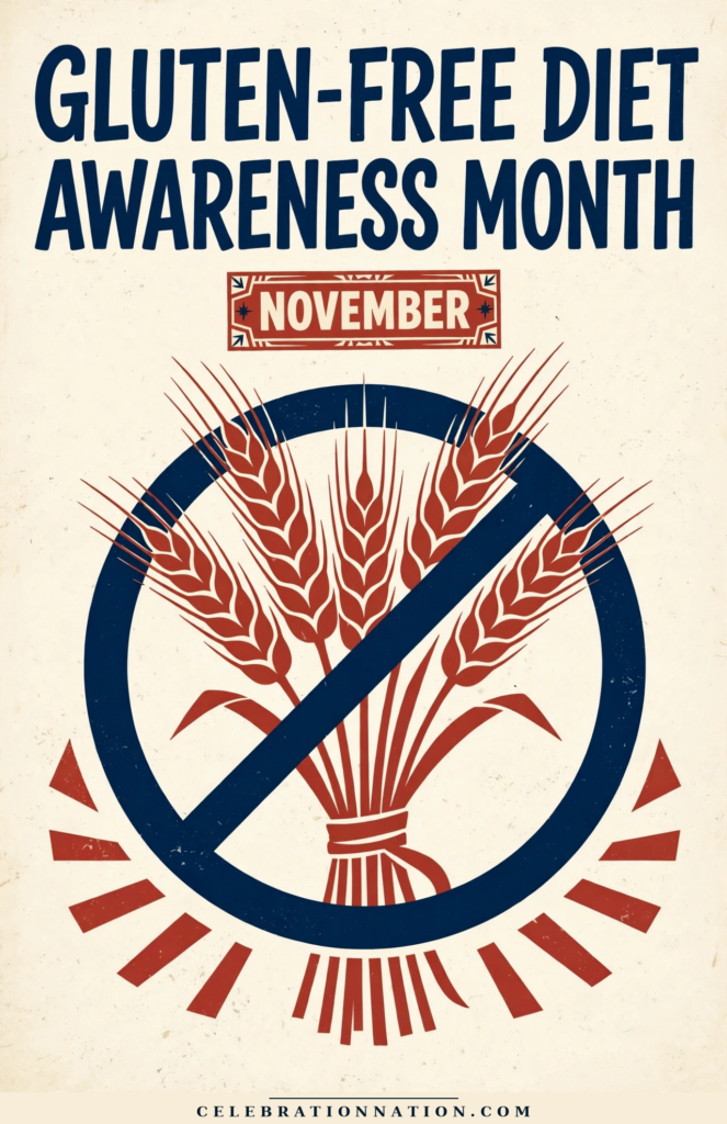 Gluten-Free Diet Awareness Month poster