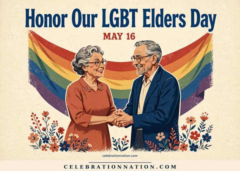 Honor Our LGBT Elders Day poster