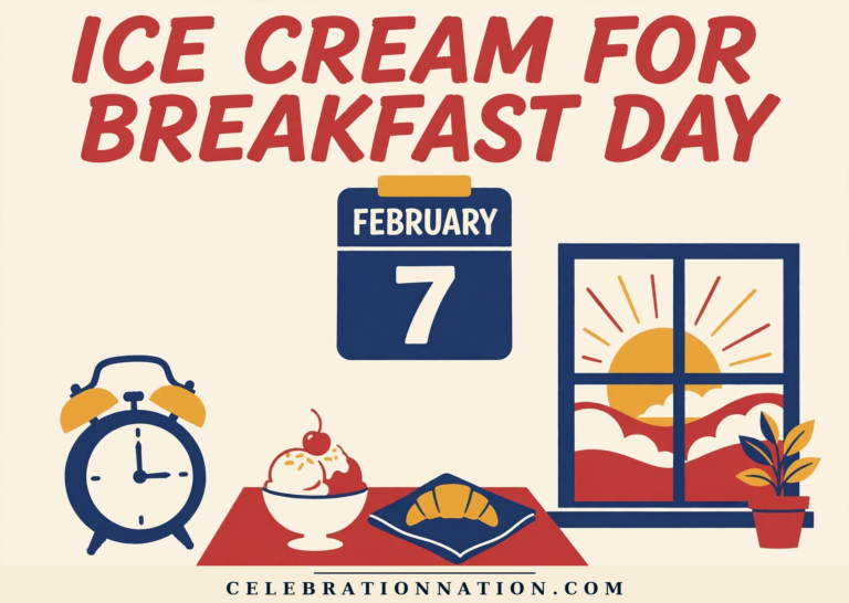Ice Cream for Breakfast Day poster