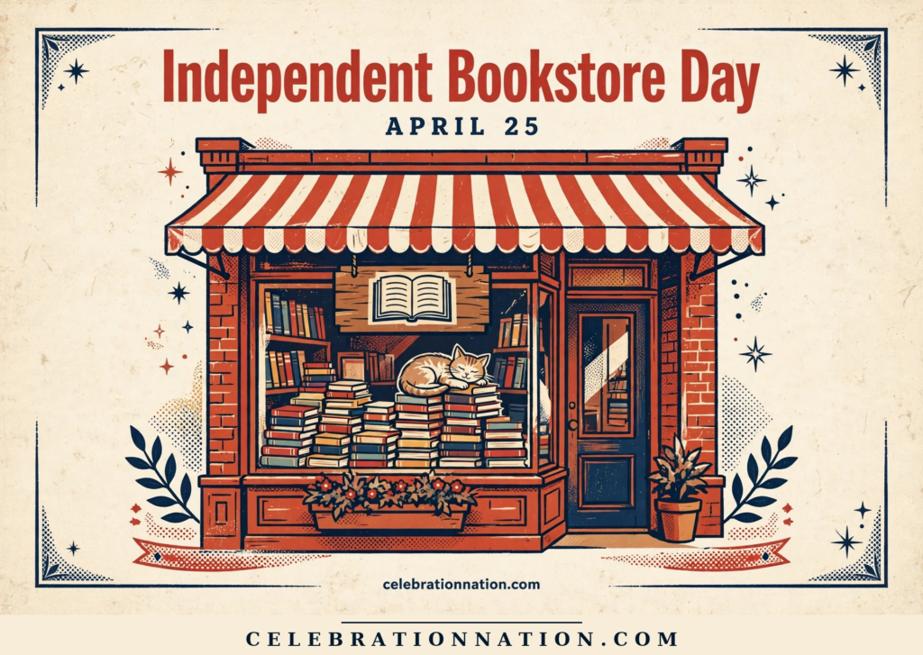 Independent Bookstore Day illustration, APRIL 25