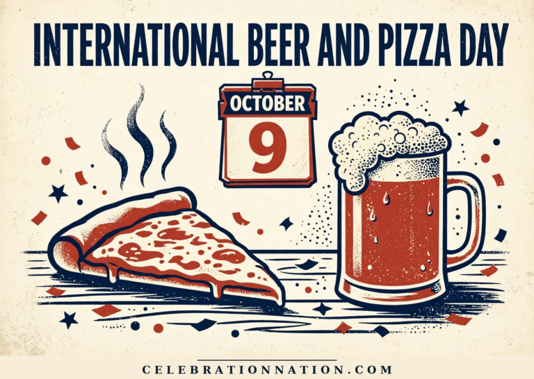 International Beer and Pizza Day poster