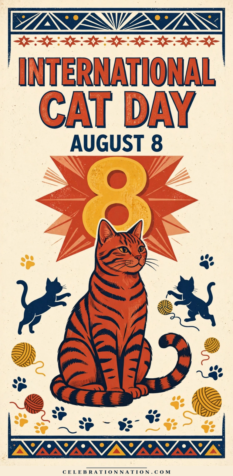 International Cat Day poster