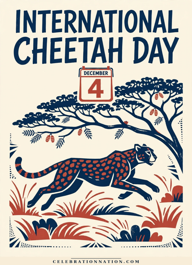 International Cheetah Day poster
