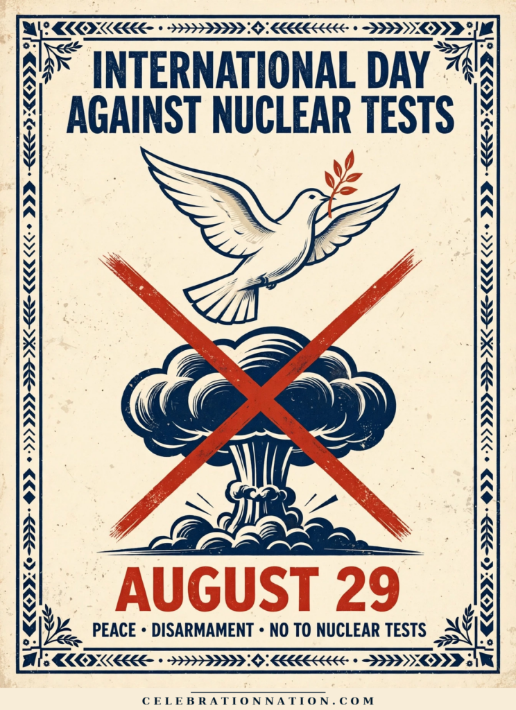 International Day Against Nuclear Tests poster