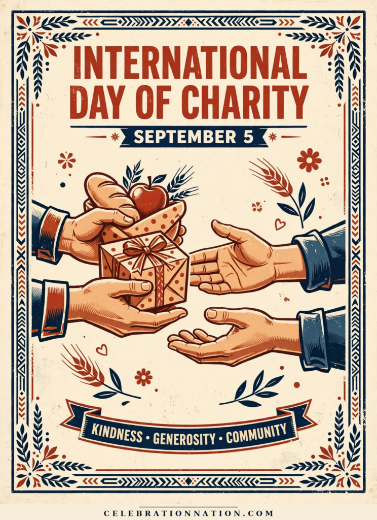 International Day of Charity poster