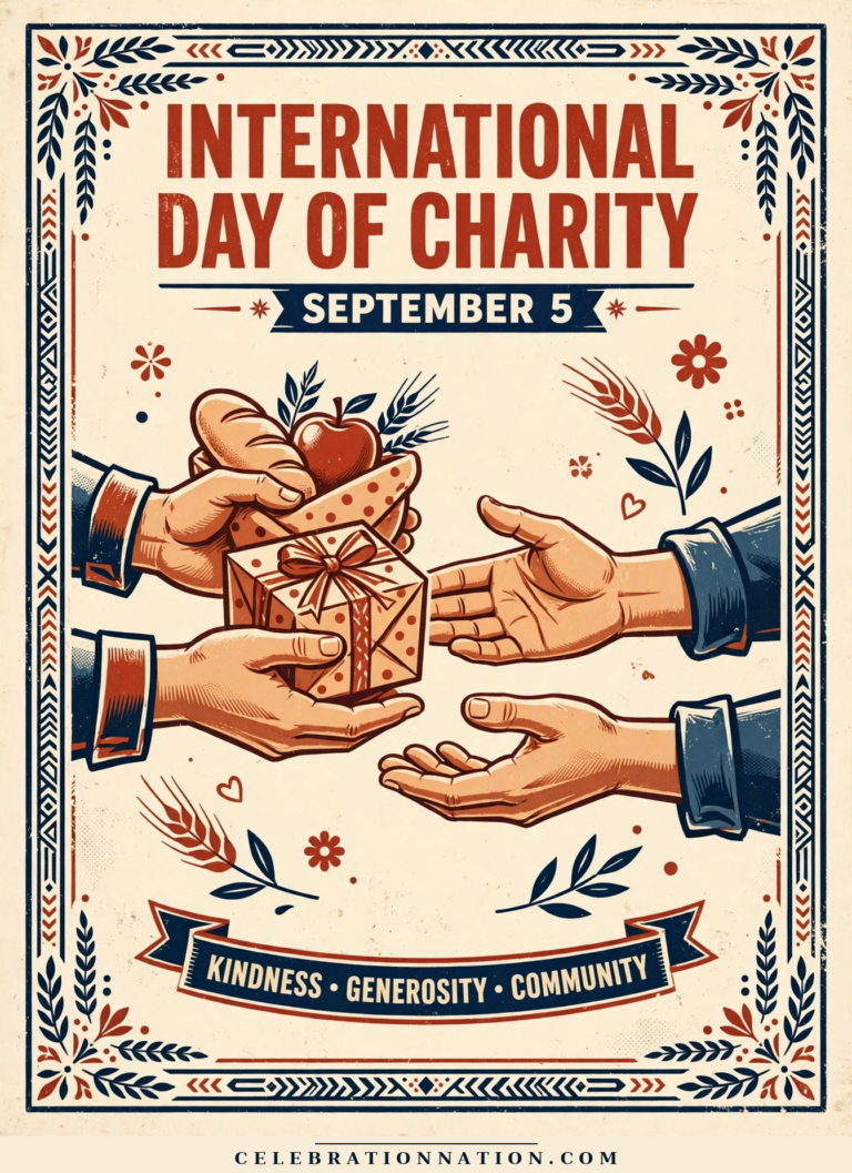 International Day of Charity poster