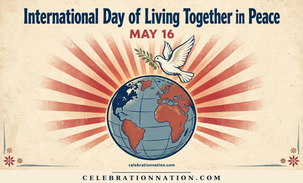 International Day of Living Together in Peace poster