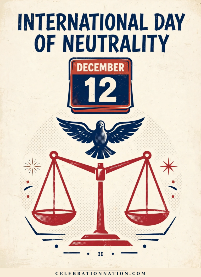 International Day of Neutrality poster