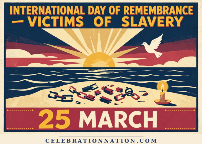 International Day of Remembrance, Victims of Slavery poster