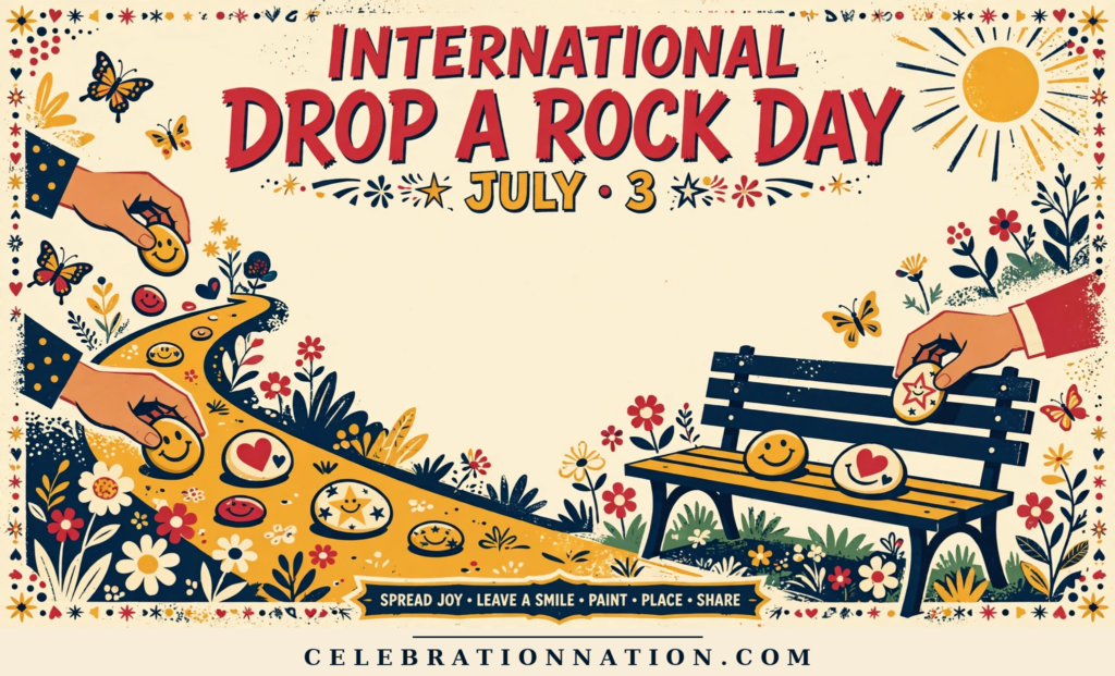International Drop a Rock Day poster