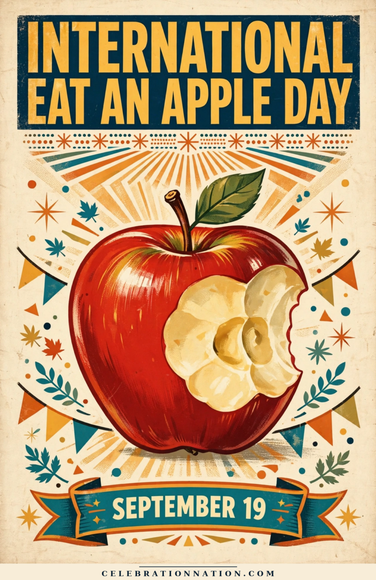 International Eat an Apple Day poster