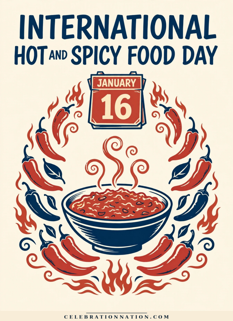 International Hot and Spicy Food Day poster