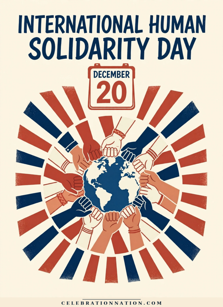 International Human Solidarity Day poster
